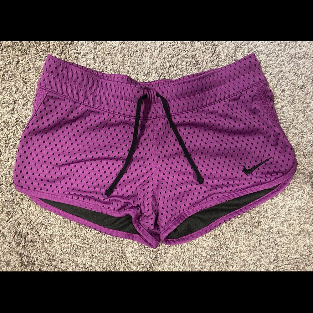 Reversible grey & purple nike shorts- Women S